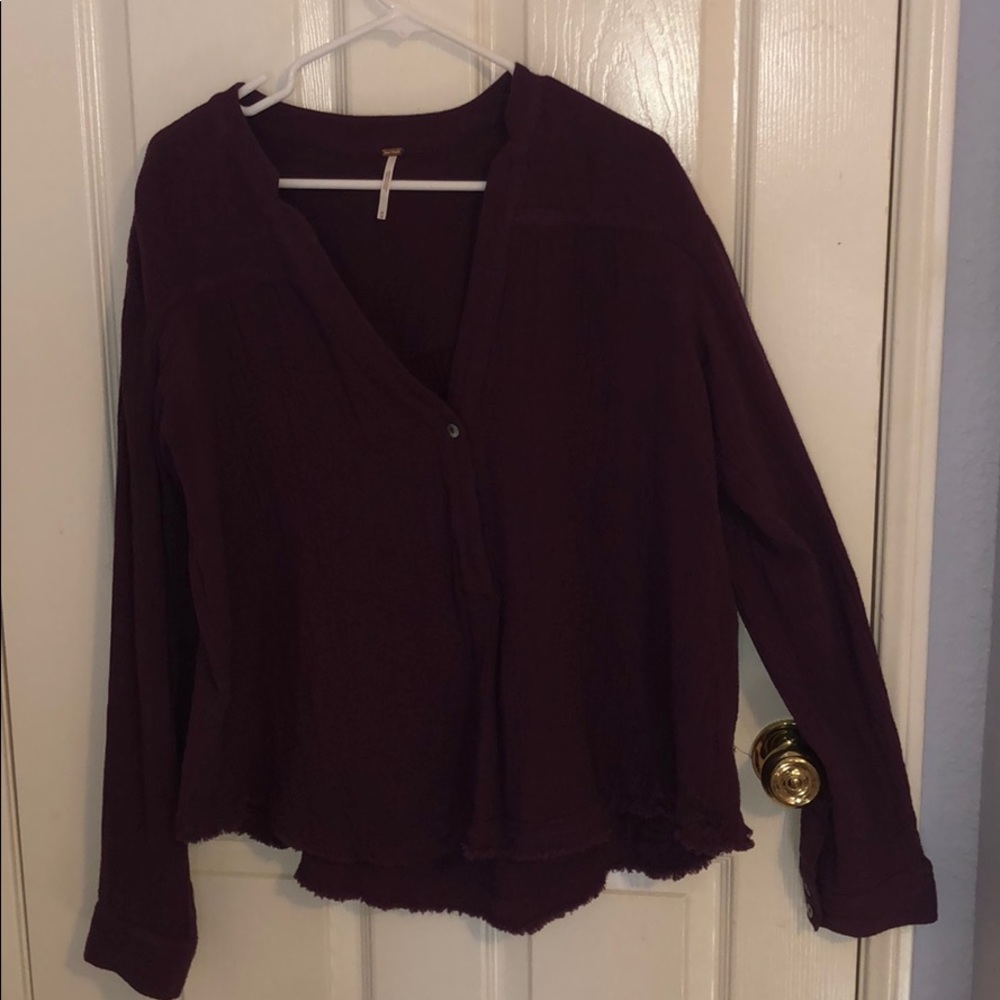 Free people purple sweater